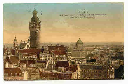 H098 Leipzig / Turm der Thomaskirche / Duitsland - 1
