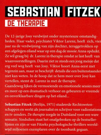 Sebastian Fitzek - De therapie - Afbeelding 2
