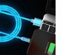 Magnetische Telefoon led Oplaad Kabel blauw C Plug - 1 - Thumbnail