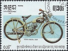 Postzegels Cambodja - 1985 - Motorfietsen (0.20)