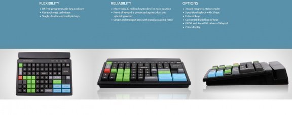 PrehKeyTec MCI 84 Programmable POS keyboard - 3