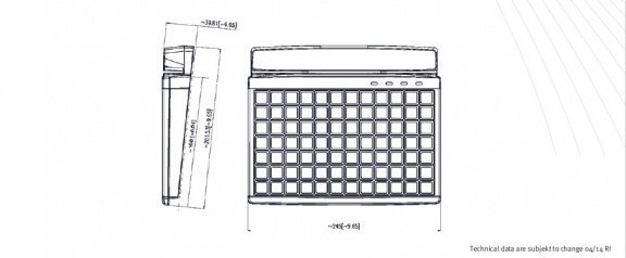 PrehKeyTec MCI 84 Programmable POS keyboard - 4