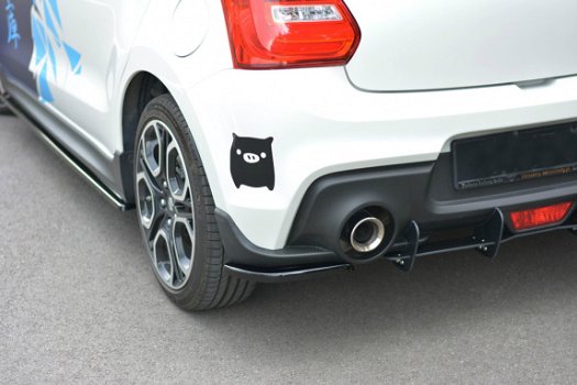 Suzuki Swift Sport Rear Side Splitters - 4