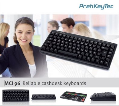PrehKeyTec MCI 96 Reliable cashdesk keyboards Professional keyboard for POS environments - 0