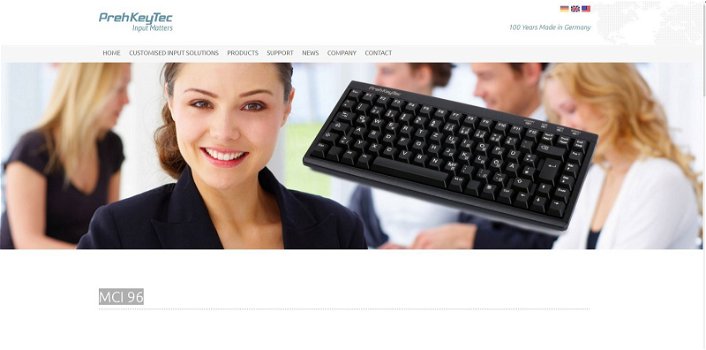 PrehKeyTec MCI 96 Reliable cashdesk keyboards Professional keyboard for POS environments - 1