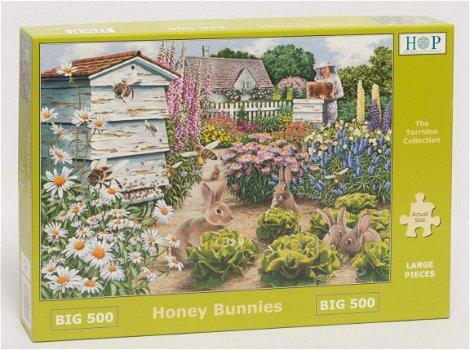House of Puzzles - Honey Bunnies - 500 XL Stukjes Nieuw - 2