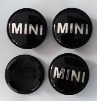 Mini Naafdoppen "Zwart" 54mm - nr. 1