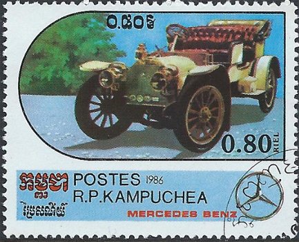 Postzegels Cambodja - 1986 - Mercedes Benz (0.80) - 1