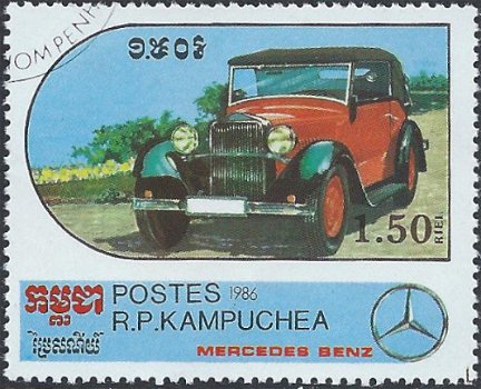 Postzegels Cambodja - 1986 - Mercedes Benz (1.50) - 1