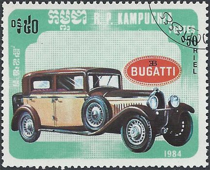 Postzegels Cambodja - 1984 - Auto's (0.50) - 1