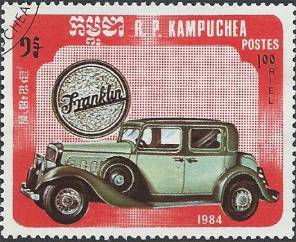 Postzegels Cambodja - 1984 - Auto's (1.00) - 1