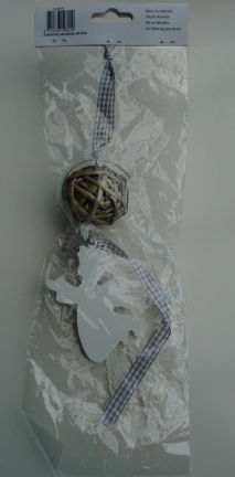 SLINGER BAL NATUREL ENGEL WIT 40 CM nieuw. - nr. 1
