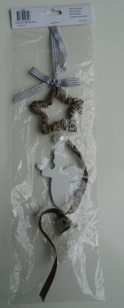 SLINGER STER NATUREL ENGEL WIT BEL 46 CM nieuw - nr. 1