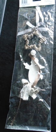 SLINGER STER NATUREL ENGEL WIT BEL 46 CM nieuw - Afbeelding 2
