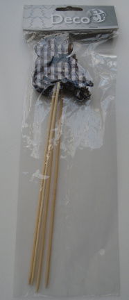 STEKERS RENDIER BRUIN WIT 4 STUKS 25 CM - nr. 1