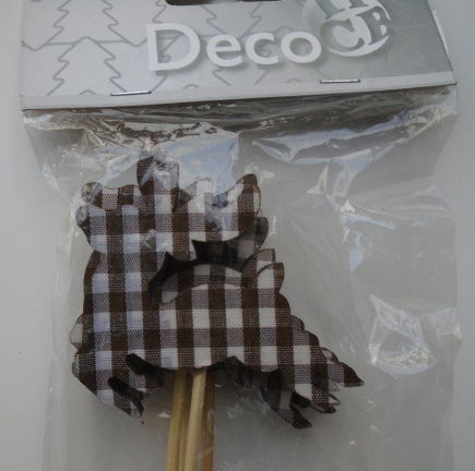 STEKERS RENDIER BRUIN WIT 4 STUKS 25 CM - Afbeelding 2