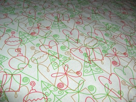 KERST TAFELPAPIER, TAFELKLEED PAPIER OP ROL 1,20 x 8 mtr - nr. 1