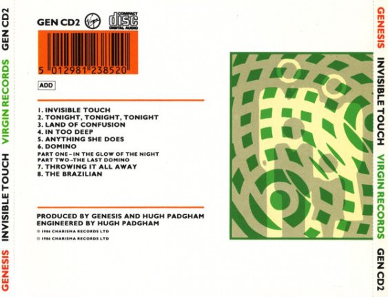 CD Genesis - Invisible touch - Afbeelding 2