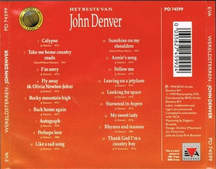 CD - John Denver - Het beste van John Denver - 1