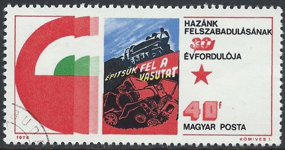 Postzegels Hongarije - 1975 - Herdenking van de bevrijding (40) - 1