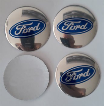 Ford Naafdoppen "Zilver" 56mm - nr. 1
