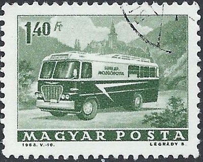 Postzegels Hongarije - 1963 - Vervoermiddelen (1.40) - 1