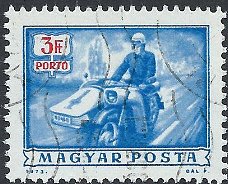 Postzegels Hongarije - 1973 - Vervoermiddelen (3)