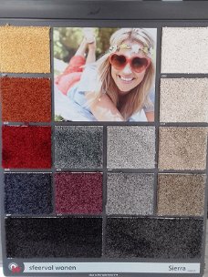 Sfeervo Wonen Sierra tapijt is verkrijgbaar in 14 kleuren