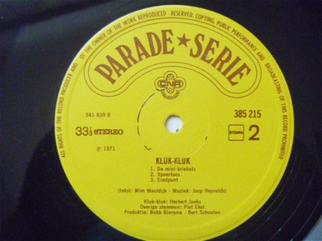 Kluk-Kluk vertelt . . . KinderLP 1974 - 4