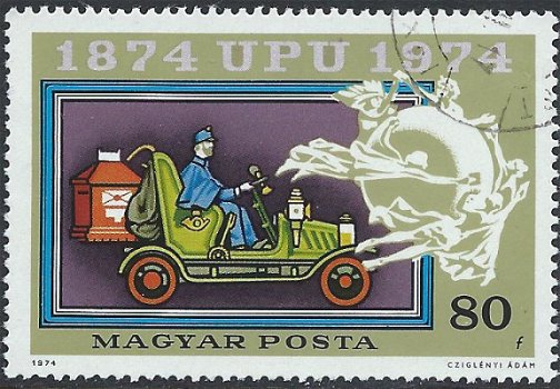 Postzegels Hongarije - 1974 - 100 Jaar UPU (80) - 1
