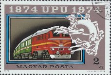 Postzegels Hongarije - 1974 - 100 Jaar UPU (2)
