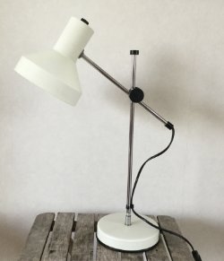 vintage hengellamp, bureaulamp, van Veneta Lumi VERKOCHT