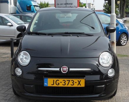 Fiat 500 - 1.2 Lounge Airco 40.000Km NAP Zwart Nieuw APK Nette Auto - 1