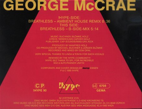 Maxi single - George MC.Crae - Breathless - 2