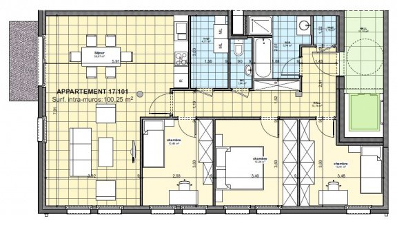 Ardennen,Bertrix: NIEUWBOUW appt, 3slpks/118,25m²,terras,lift,parking, TE KOOP - 8