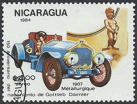 Postzegels Nicaragua - 1984 – Auto's (4.00) - 1
