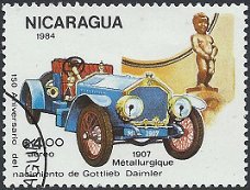 Postzegels Nicaragua - 1984 – Auto's (4.00)