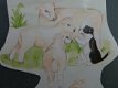 3D plaatjes --- SCHAAP met 2 LAMMETJES en een HOND - 2 - Thumbnail