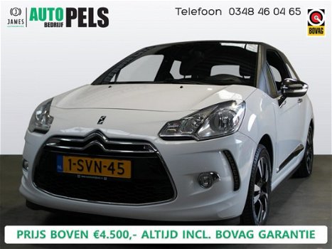 Citroën DS3 - 1.6 So Chic in Black Clima, Leder, Stoelverw, Pdc, Zwarte hemel, Lm velgen, Enz PRIJS - 1