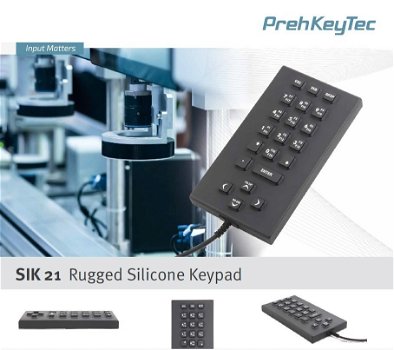 PrehKeyTec SIK 21 Rugged Silicone Keypad - 0
