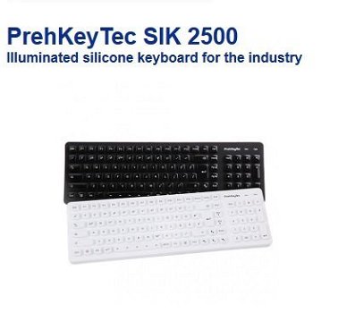 PrehKeyTec SIK 2500 Illuminated silicone keyboard for the industry - 4