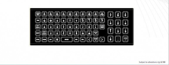 PrehKeyTec SIK 65 Rugged Silicone Keyboard - 6