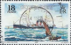Postzegels Guernsey - 1989 - Scheepvaartlijn (18)