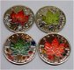 Canada maple leaf 4 seasons 2001, 4oz bullion .999 zilver, gekleurd - 1 - Thumbnail