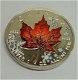 Canada maple leaf 4 seasons 2001, 4oz bullion .999 zilver, gekleurd - 2 - Thumbnail