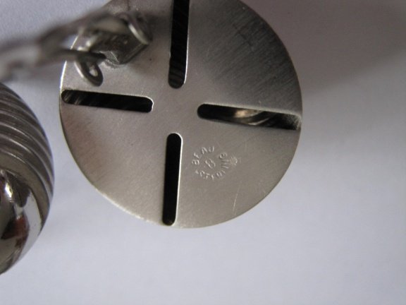 Zilveren oorbellen knoopmodel 2.2 cm - Afbeelding 6