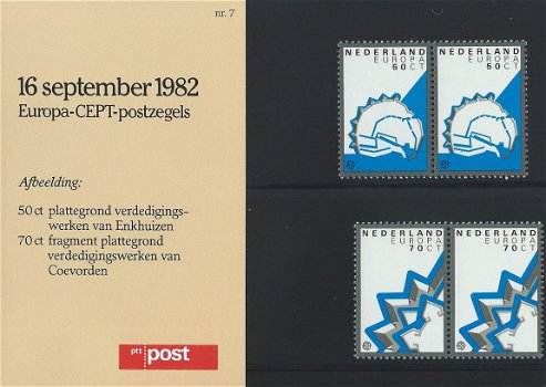 Postzegels Nederland - 1982 - Europa – Historische gebeurtenissen (mapje) - 1