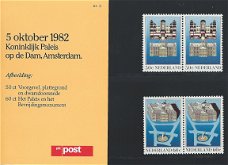 Postzegels Nederland - 1982 - Paleis op de Dam (mapje)