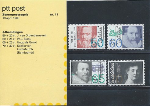 Postzegels Nederland - 1983 - Zomerzegels (mapje) - 1