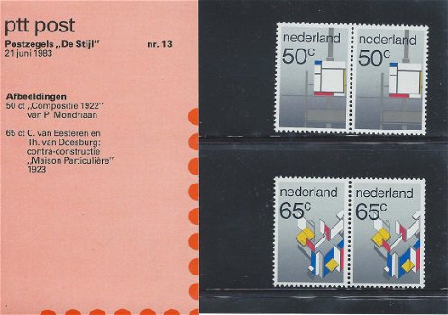 Postzegels Nederland - 1983 - De Stijl (mapje) - 1